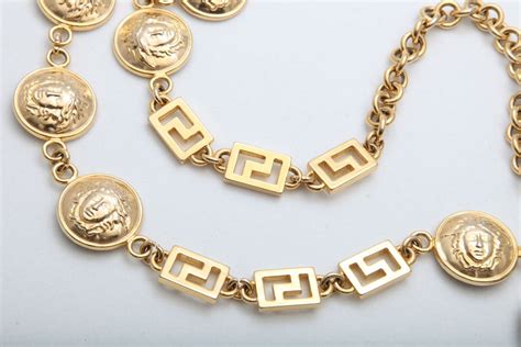 cheap versace gold chain|vintage versace gold chain belt.